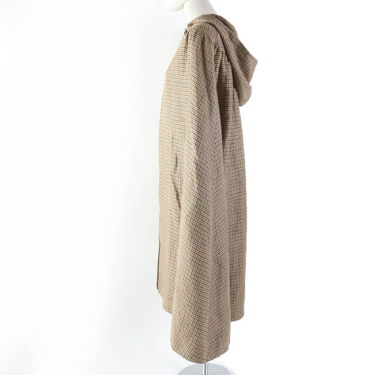 CELINE poncho 2M374408I Main: 100% linen, lining: 54% cupra, lining: 46% rayon Brown type Women 36 Used Authentic