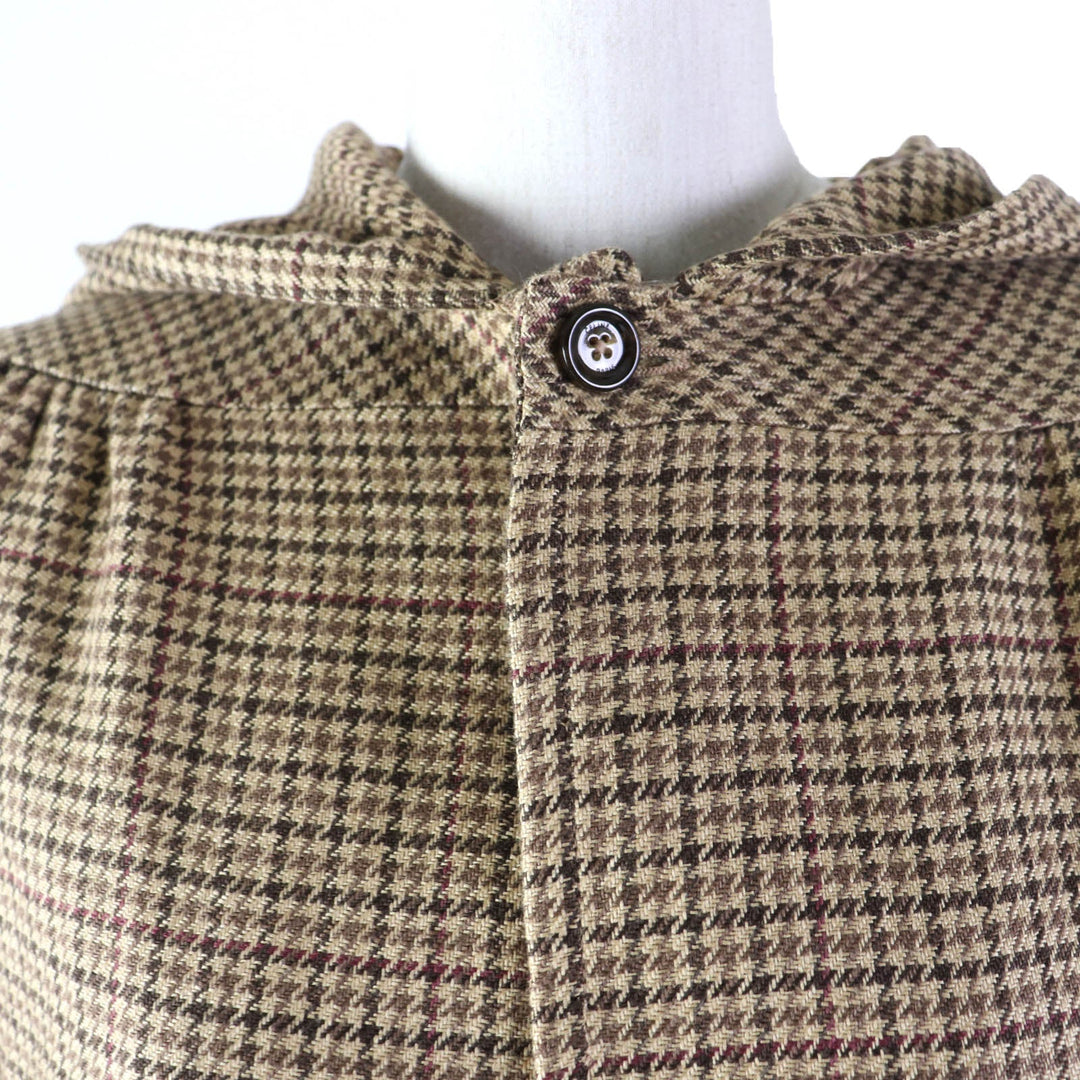 CELINE poncho 2M374408I Main: 100% linen, lining: 54% cupra, lining: 46% rayon Brown type Women 36 Used Authentic