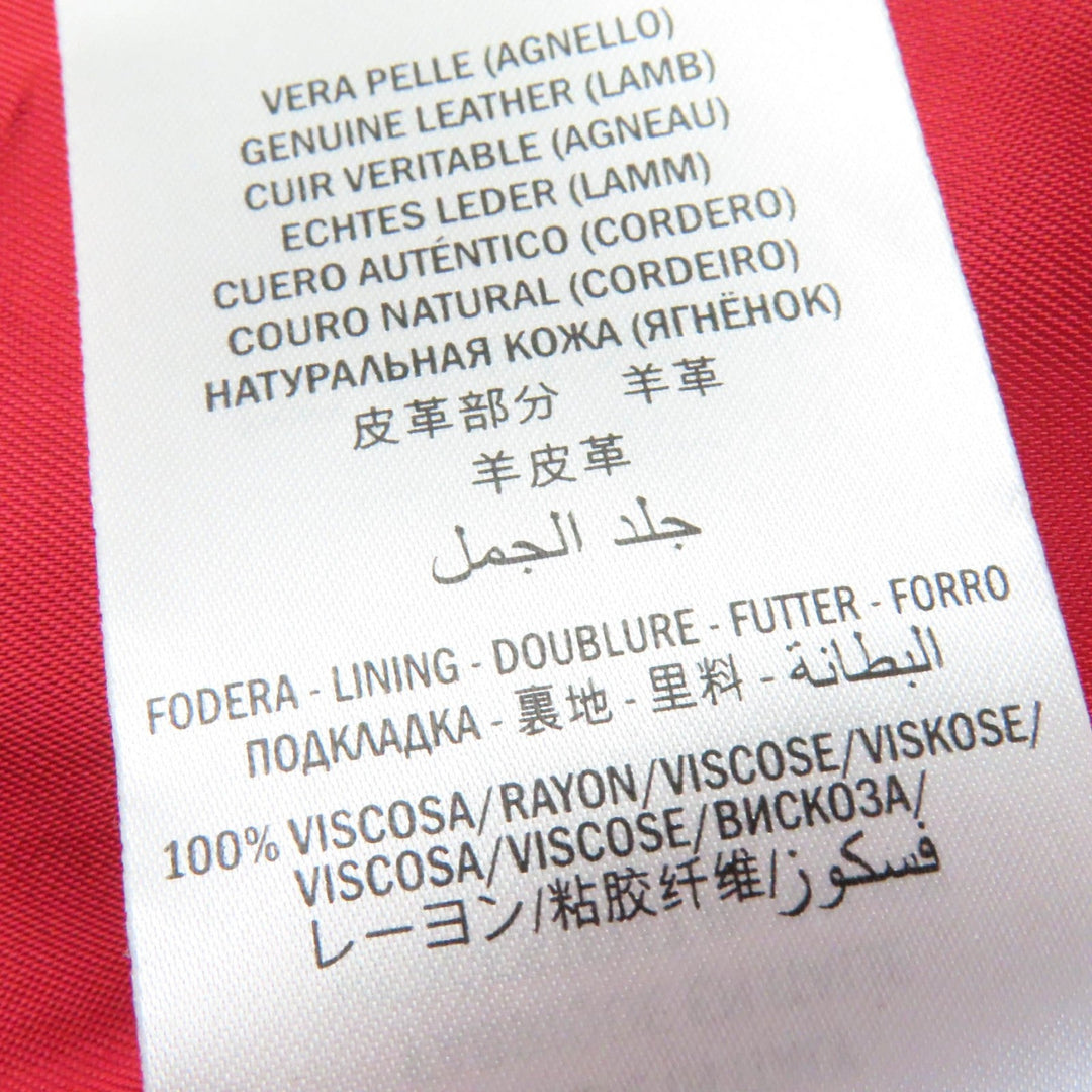 GUCCI Riders jacket 290487 Main: Lamb leather, Lining: 100% rayon black Women 40 Used Authentic