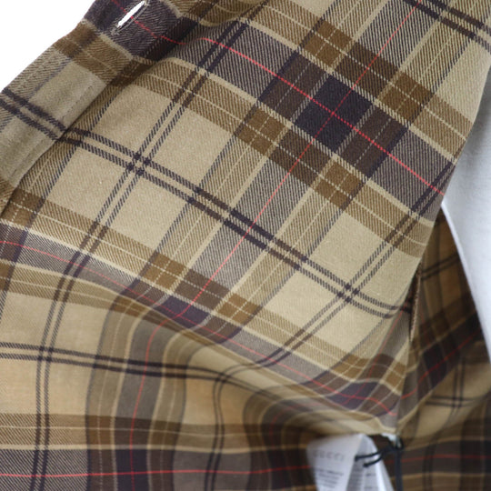 GUCCI Short sleeve shirt 641302 Main: 100% cotton Brown Women 40 Used Authentic