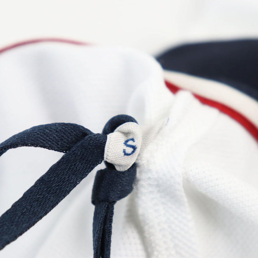 MONCLER Short sleeve polo shirt H20918A00009 84556 Main: 100% cotton white Stainless Steel POLO mens S Used Authentic