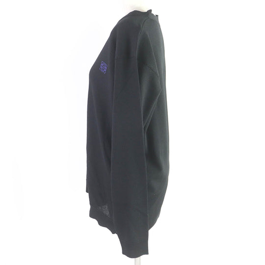 LOEWE cardigan Q825Y16K014 Main: 100% wool black Women M Used Authentic