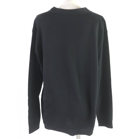 LOEWE cardigan Q825Y16K014 Main: 100% wool black Women M Used Authentic