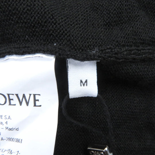 LOEWE cardigan Q825Y16K014 Main: 100% wool black Women M Used Authentic