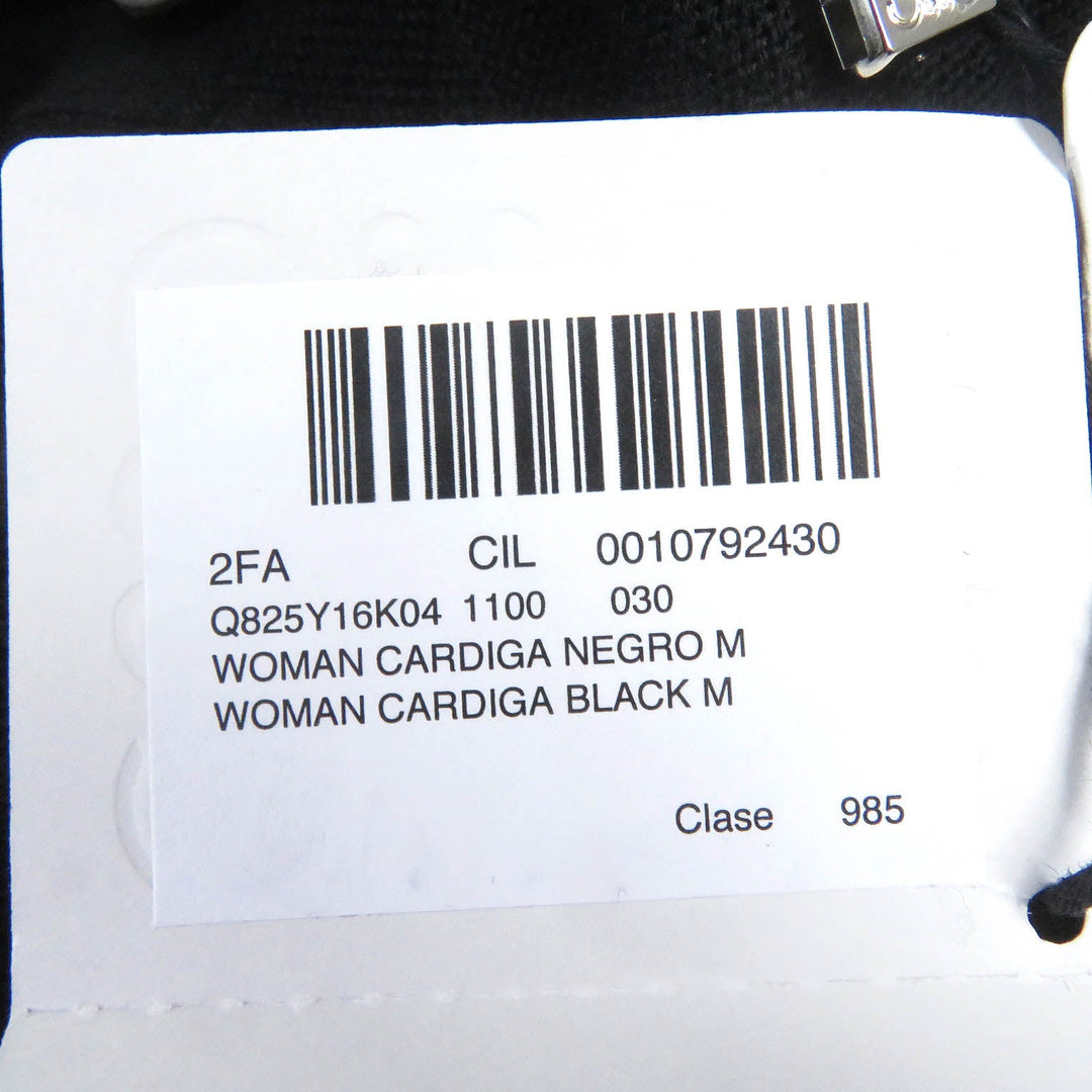LOEWE cardigan Q825Y16K014 Main: 100% wool black Women M Used Authentic