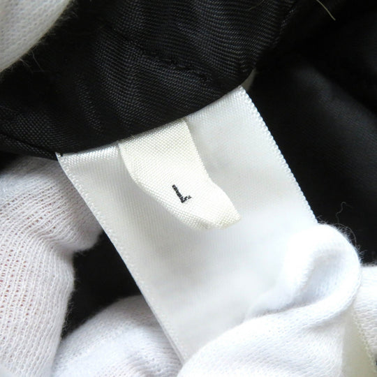 CELINE Hoodie 2Y964925R Outer: 62% alpaca, Outer: 38% wool, Lining: 100% rayon, Rib: 96% cotton, 4% polyurethane, Filling: 100% polyester Mustard Black Fuzzy wool loose fit hoodie mens L Used Authentic