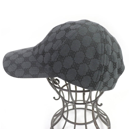 BALENCIAGA cap 680717 Outer: 64% polyester, Outer: 18% nylon, Outer: 18% cotton, Lining: 100% cotton gray Hacker Project HACKER CAP mens Used Authentic