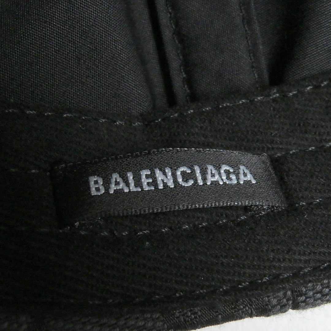 BALENCIAGA cap 680717 Outer: 64% polyester, Outer: 18% nylon, Outer: 18% cotton, Lining: 100% cotton gray Hacker Project HACKER CAP mens Used Authentic