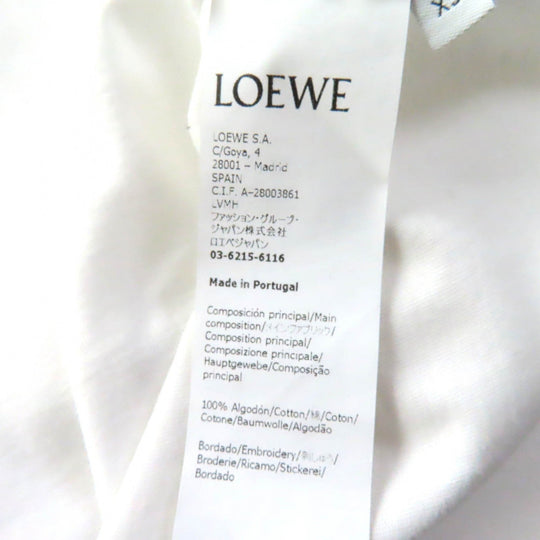 LOEWE Short sleeve T-shirt S359333XCC Main: 100% cotton, Part: 100% wool white Women XS Used Authentic