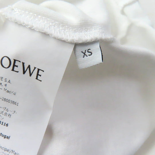 LOEWE Short sleeve T-shirt S359333XCC Main: 100% cotton, Part: 100% wool white Women XS Used Authentic