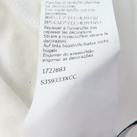 LOEWE Short sleeve T-shirt S359333XCC Main: 100% cotton, Part: 100% wool white Women XS Used Authentic