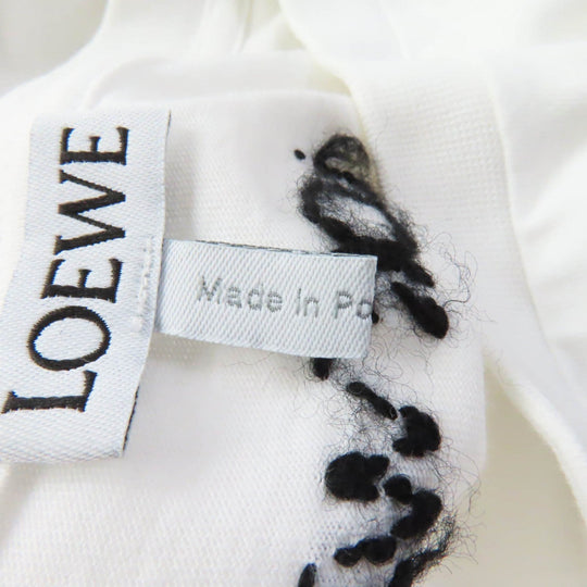 LOEWE Short sleeve T-shirt S359333XCC Main: 100% cotton, Part: 100% wool white Women XS Used Authentic