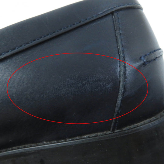 TOD�fS loafers Main: Leather Dark navy Women 38 1/2 Used Authentic