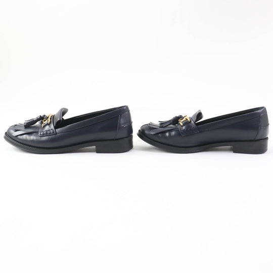 TOD�fS loafers Main: Leather Dark navy Women 38 1/2 Used Authentic