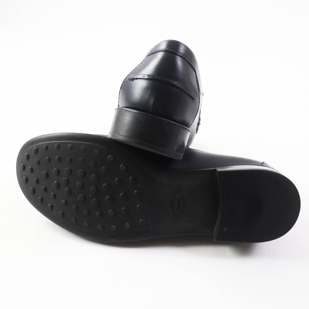 TOD�fS loafers Main: Leather Dark navy Women 38 1/2 Used Authentic