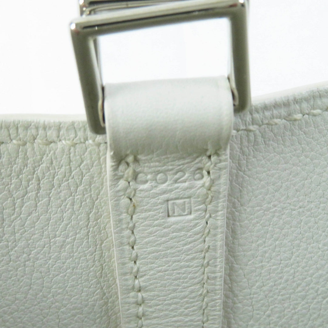 HERMES Handbag Swift, Palladium Metal white picotanlock micro Women Used Authentic