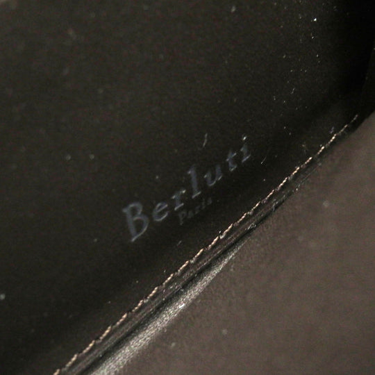Berluti Long Wallet Purse Golden patine Brown Itauba mens Used Authentic