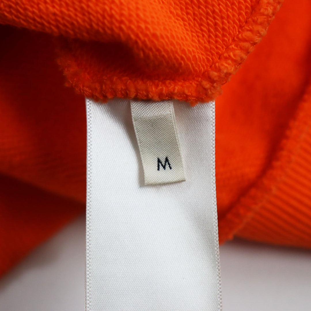 CELINE Hoodie 2Y499052H Main: 100% cotton, part: 96% cotton, part: 4% polyurethane Orange LOOSE HOODIE WHIT HOOD LOGO mens M Used Authentic