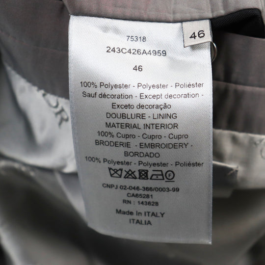 Dior HOMME Blouson 243C426A4959 Outer: 100% polyester, Lining: 100% cupra, Part: 100% polyester Grey Iridescent mens 46 Used Authentic