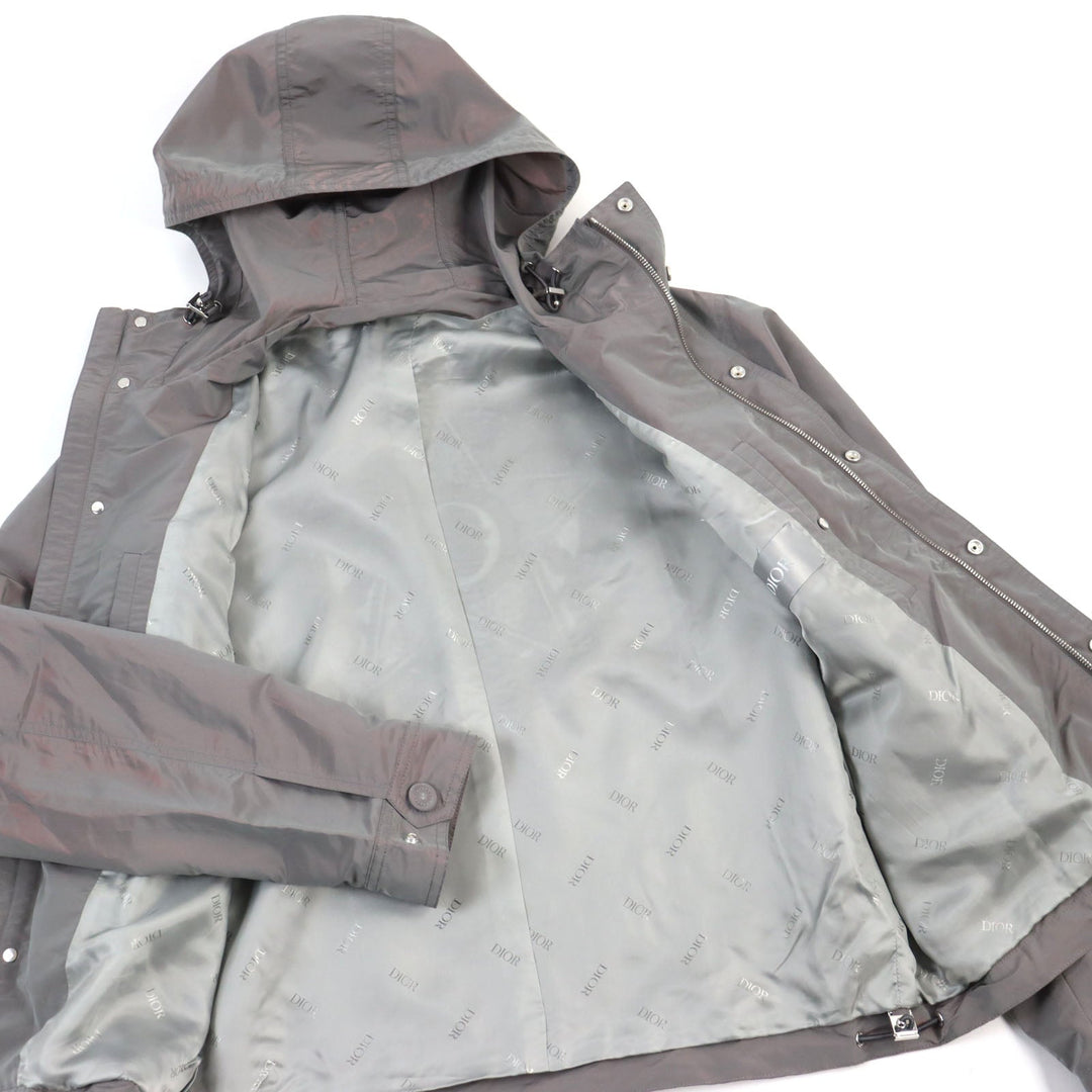 Dior HOMME Blouson 243C426A4959 Outer: 100% polyester, Lining: 100% cupra, Part: 100% polyester Grey Iridescent mens 46 Used Authentic
