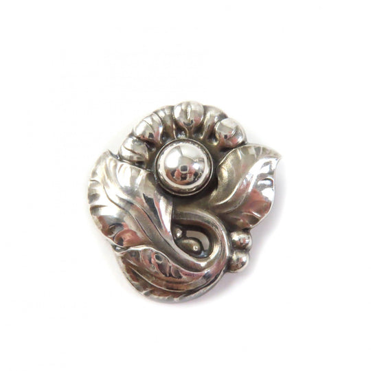 Georg Jensen Brooch 71 Main�FSV925 Silver Women Used Authentic
