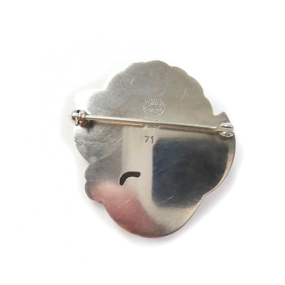 Georg Jensen Brooch 71 Main�FSV925 Silver Women Used Authentic