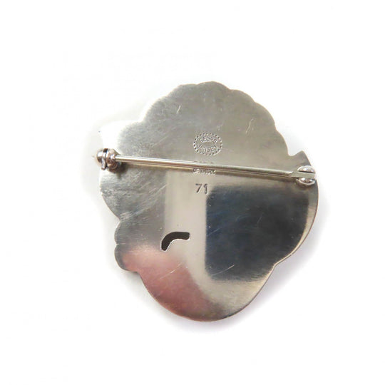 Georg Jensen Brooch 71 Main�FSV925 Silver Women Used Authentic