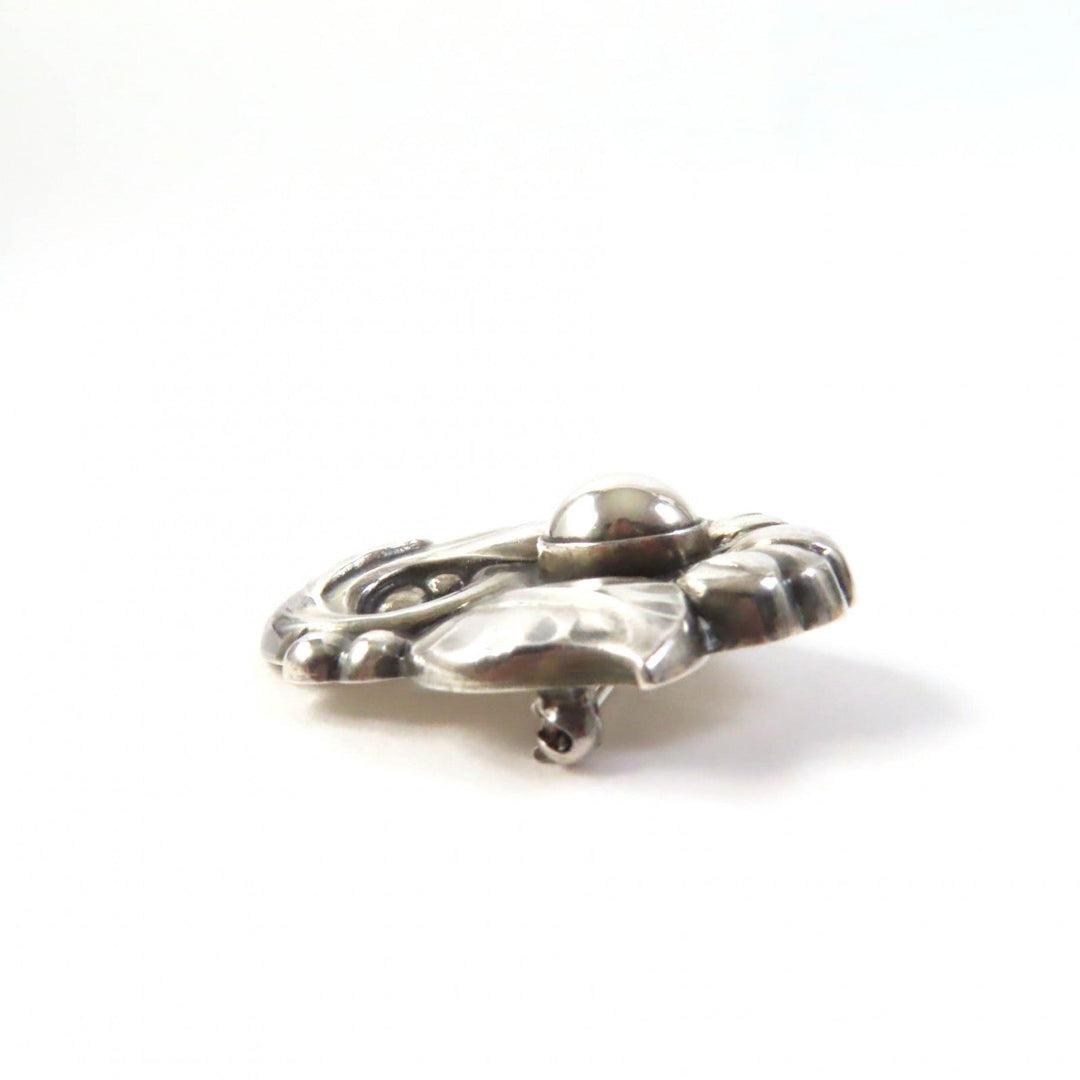 Georg Jensen Brooch 71 Main�FSV925 Silver Women Used Authentic