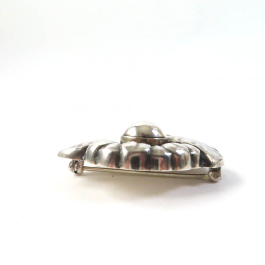 Georg Jensen Brooch 71 Main�FSV925 Silver Women Used Authentic