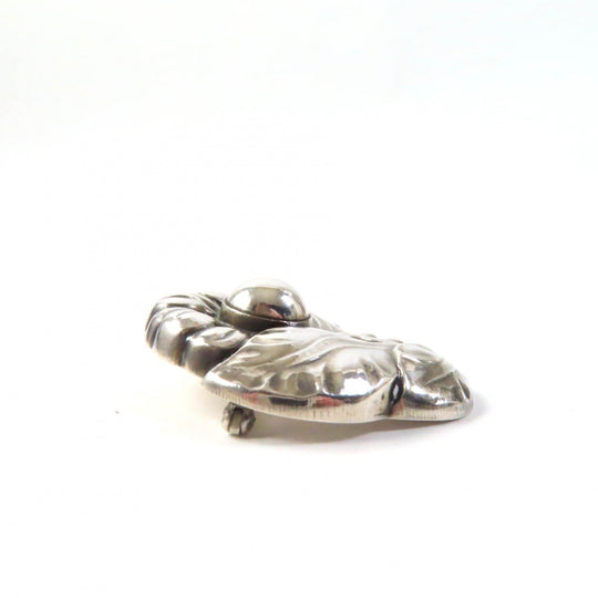 Georg Jensen Brooch 71 Main�FSV925 Silver Women Used Authentic