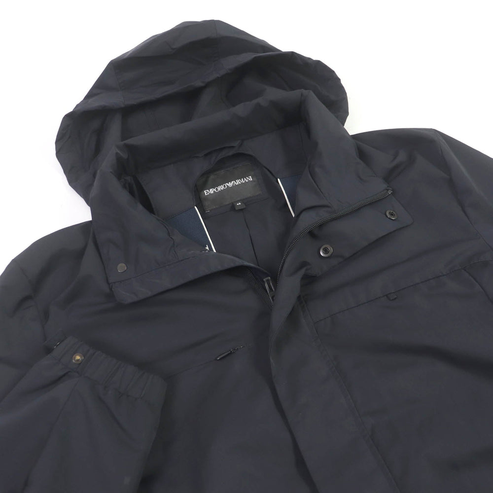 EMPORIO ARMANI coat Main: 100% polyester Dark navy mens 48 Used Authentic