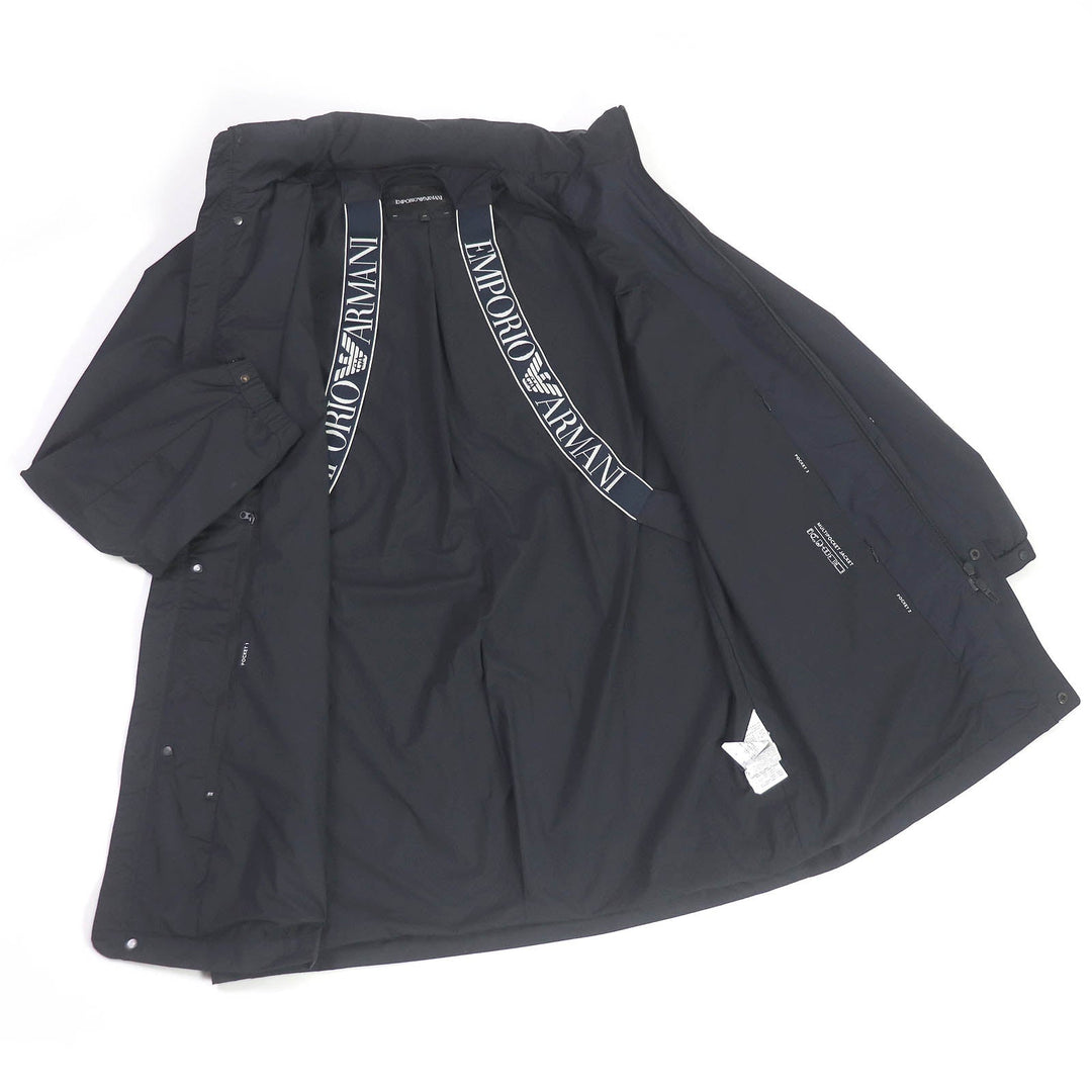 EMPORIO ARMANI coat Main: 100% polyester Dark navy mens 48 Used Authentic