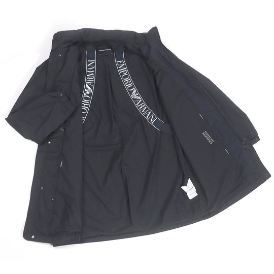 EMPORIO ARMANI coat Main: 100% polyester Dark navy mens 48 Used Authentic