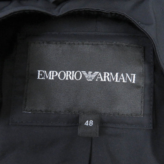 EMPORIO ARMANI coat Main: 100% polyester Dark navy mens 48 Used Authentic