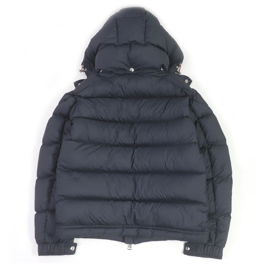 MONCLER Down jacket Outer: 100% polyester, Lining: 100% nylon, Filling: 90% down, Filling: 10% feather Navy POIRIER mens zero size Used Authentic