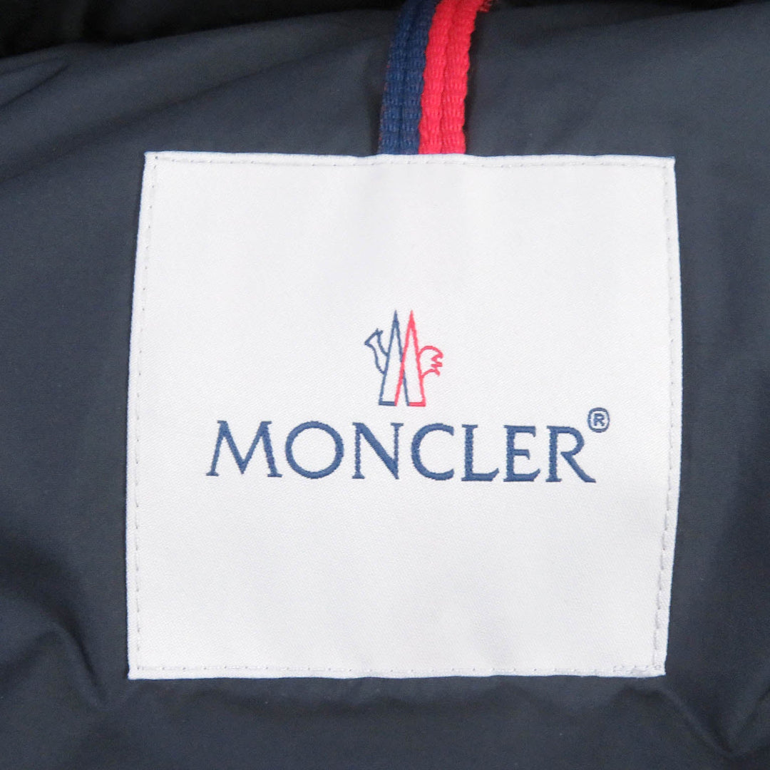 MONCLER Down jacket Outer: 100% polyester, Lining: 100% nylon, Filling: 90% down, Filling: 10% feather Navy POIRIER mens zero size Used Authentic
