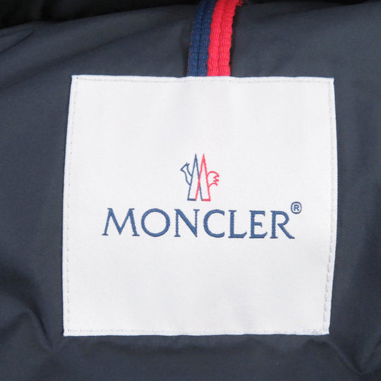 MONCLER Down jacket Outer: 100% polyester, Lining: 100% nylon, Filling: 90% down, Filling: 10% feather Navy POIRIER mens zero size Used Authentic