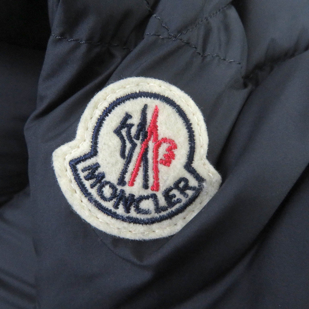MONCLER Down jacket Outer: 100% polyester, Lining: 100% nylon, Filling: 90% down, Filling: 10% feather Navy POIRIER mens zero size Used Authentic