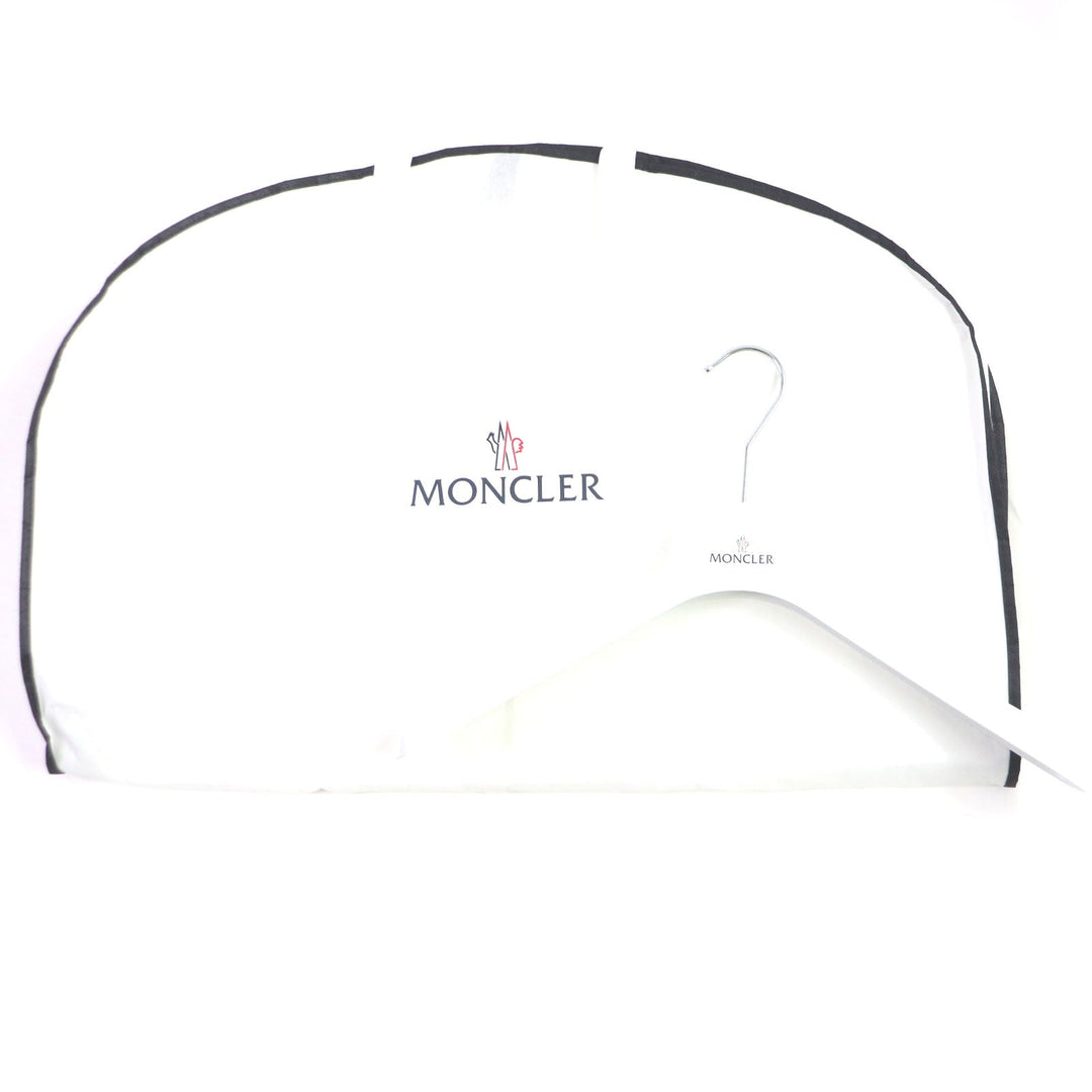 MONCLER Down jacket Lining: 100% nylon, Filling: 90% down, Filling: 10% feather, Exterior: sheepskin leather, Decoration: cowhide leather black GARREL mens 2 Used Authentic