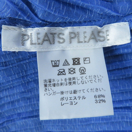 PLEATS PLEASE knit PP81-JK511 Main: 68% polyester, 32% rayon Light blue Women 3 Used Authentic