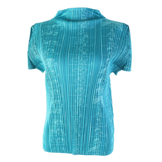 PLEATS PLEASE Cut PP71-JK716 Outer material: Polyester 100% Emerald green Women 3 Used Authentic
