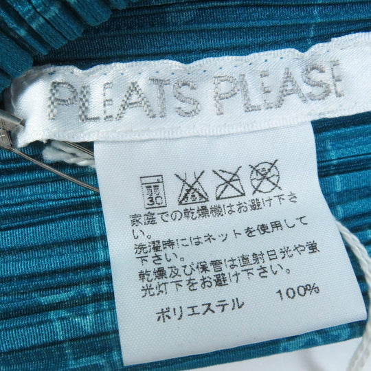 PLEATS PLEASE Cut PP71-JK716 Outer material: Polyester 100% Emerald green Women 3 Used Authentic