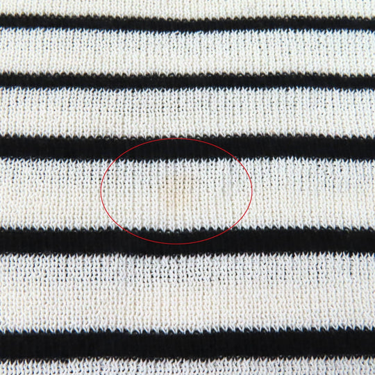 CHANEL knit P56071 Main: 71% paper, 23% cotton, 6% polyester White black Women 38 Used Authentic