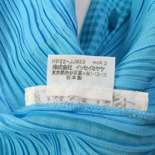 PLEATS PLEASE setup PP22-JJ853/PP22-JG855 Main: 100% polyester Light blue Women 3 Used Authentic