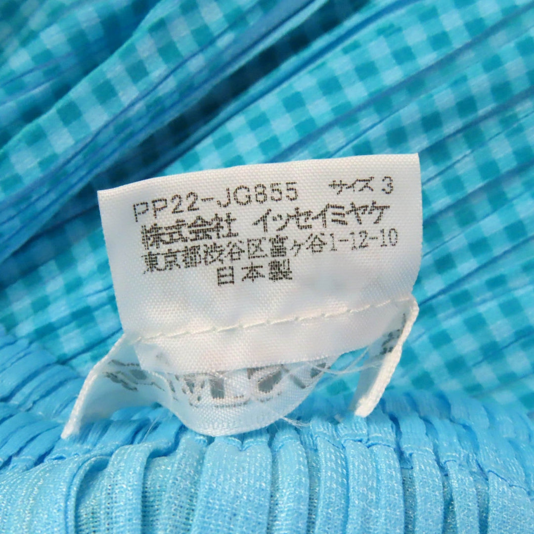 PLEATS PLEASE setup PP22-JJ853/PP22-JG855 Main: 100% polyester Light blue Women 3 Used Authentic