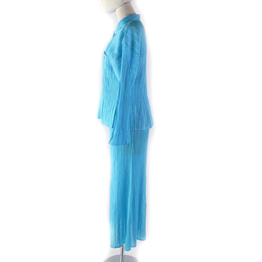 PLEATS PLEASE setup PP22-JJ853/PP22-JG855 Main: 100% polyester Light blue Women 3 Used Authentic
