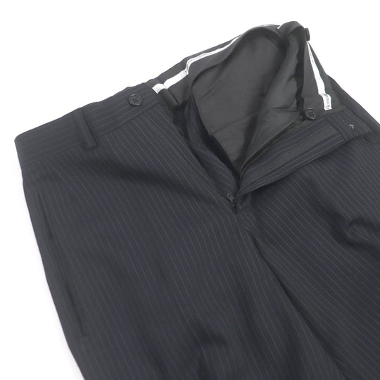 EMPORIO ARMANI suit Outer: 86% wool, Outer: 1% polyamide (nylon), Outer: 2% elastane (polyurethane), Outer: 1% polyester, Lining: 100% cupra black mens 44 Used Authentic