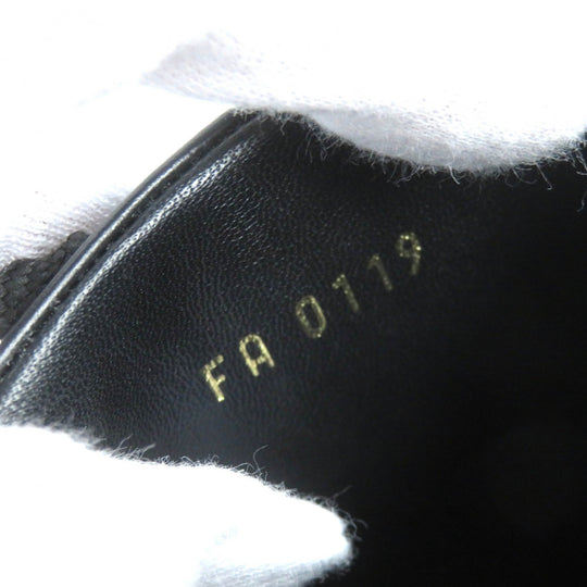 LOUIS VUITTON sneakers Main: Leather black Beverly Hills Line mens 8.5 Used Authentic