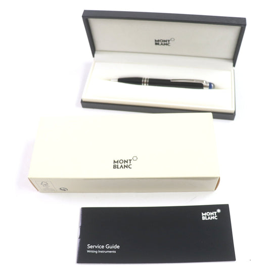 MONTBLANC Ballpoint pen 118848 Black Precious Rubbed Gin Black Silver star walker precious resin mens Used Authentic