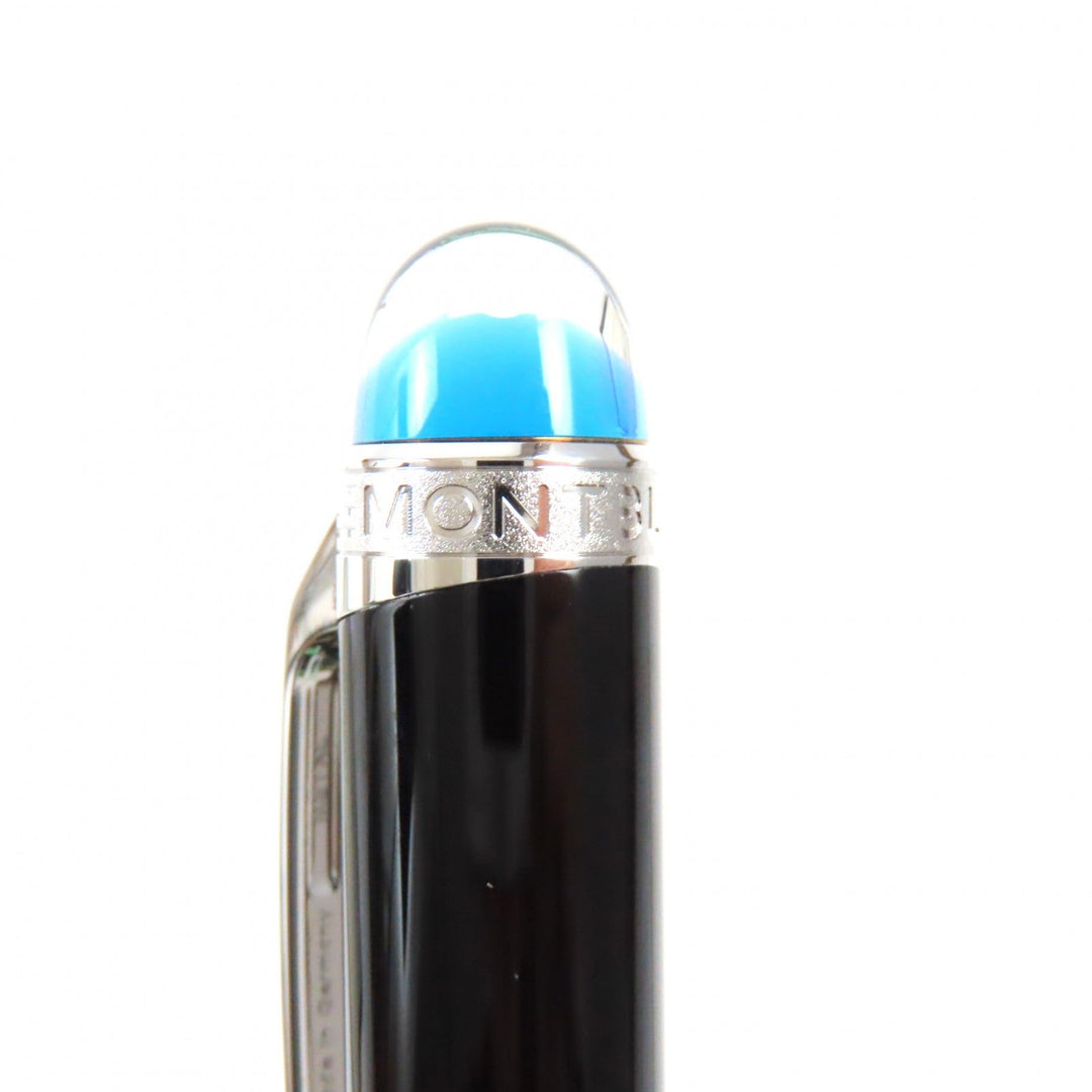 MONTBLANC Ballpoint pen 118848 Black Precious Rubbed Gin Black Silver star walker precious resin mens Used Authentic